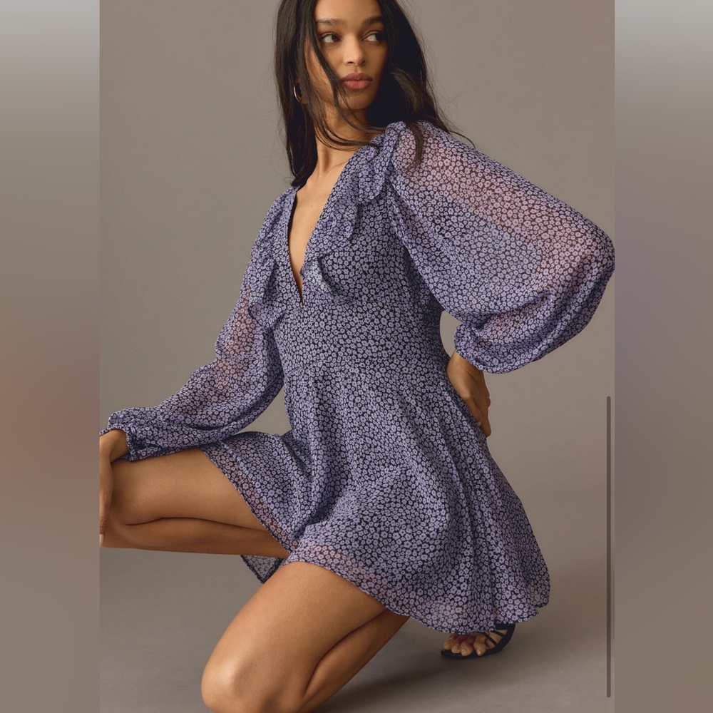 Long sleeve deep-v romper by Hutch